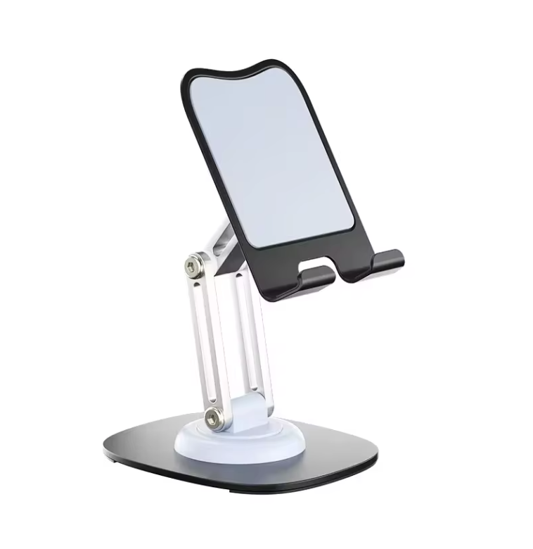 Foldable Desk Phone Stand – Adjustable Desktop Holder for Mobile & Tablet