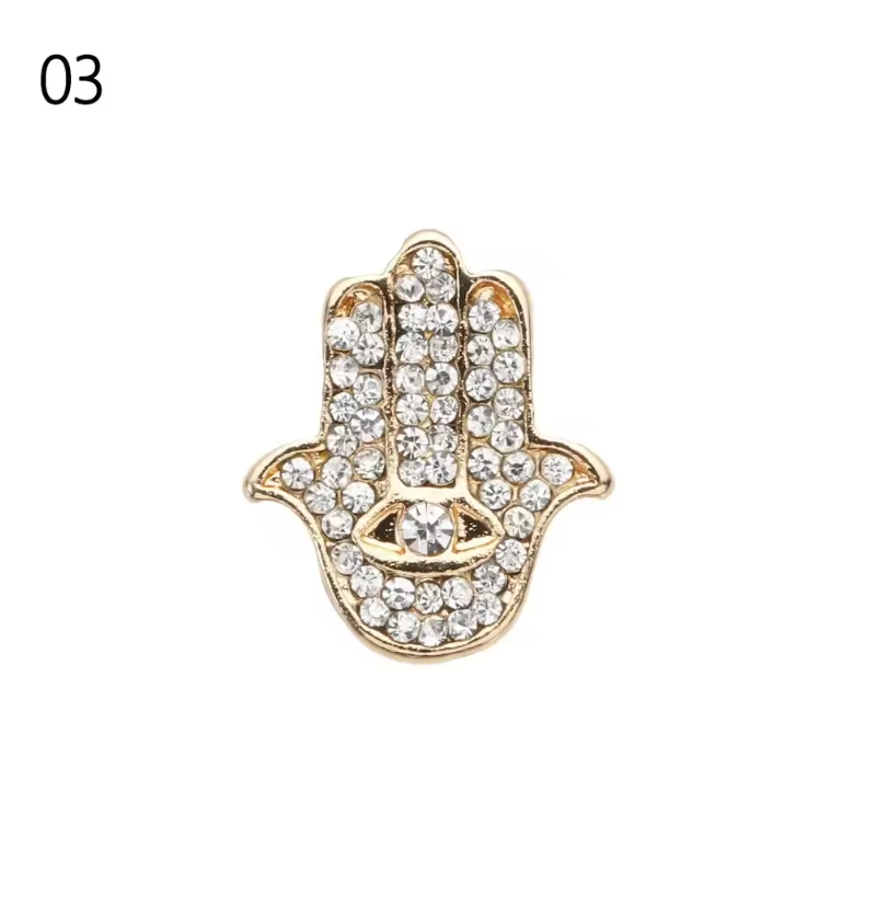 Luxury Gold Charm Pendants for Apple Watch Bands – Elegant Metal Strap Decorations