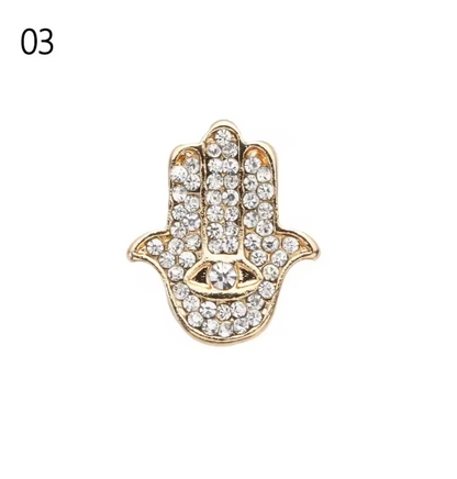 Luxury Gold Charm Pendants for Apple Watch Bands – Elegant Metal Strap Decorations