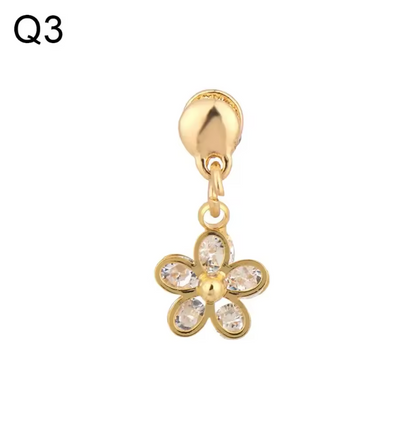 Luxury Gold Charm Pendants for Apple Watch Bands – Elegant Metal Strap Decorations