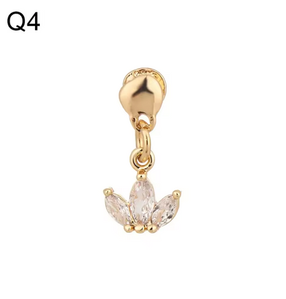 Luxury Gold Charm Pendants for Apple Watch Bands – Elegant Metal Strap Decorations