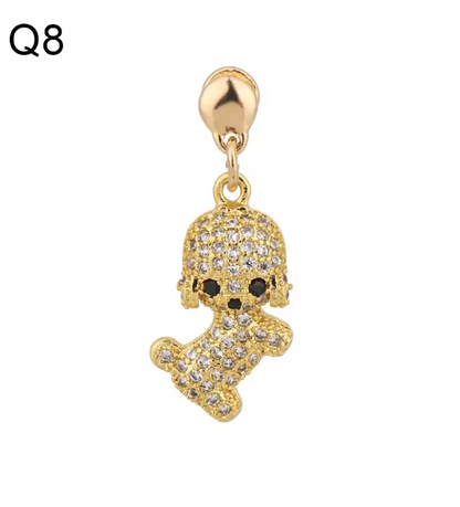 Luxury Gold Charm Pendants for Apple Watch Bands – Elegant Metal Strap Decorations