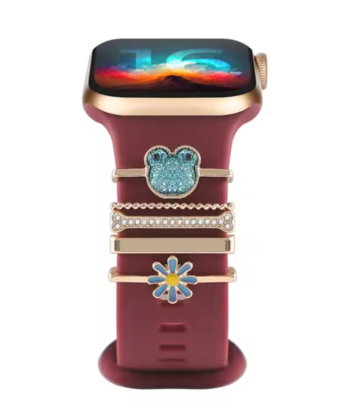 Luxury Jewelry Charms for Smartwatch Bands – Elegant Diamond Strap Accessories