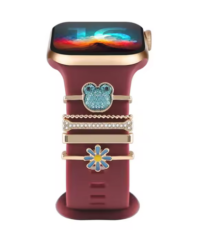Luxury Jewelry Charms for Smartwatch Bands – Elegant Diamond Strap Accessories
