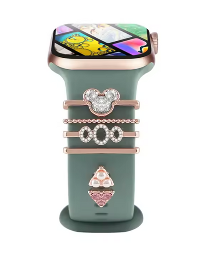 Luxury Jewelry Charms for Smartwatch Bands – Elegant Diamond Strap Accessories