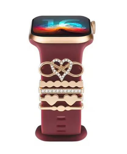 Luxury Jewelry Charms for Smartwatch Bands – Elegant Diamond Strap Accessories