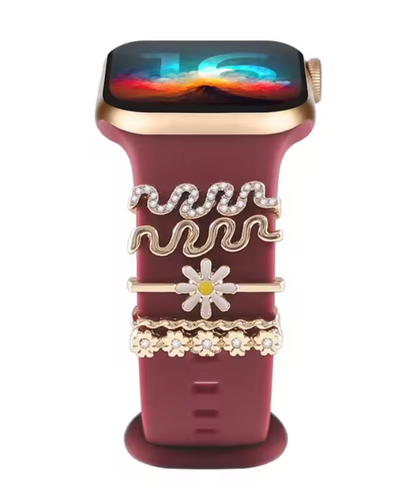 Luxury Jewelry Charms for Smartwatch Bands – Elegant Diamond Strap Accessories