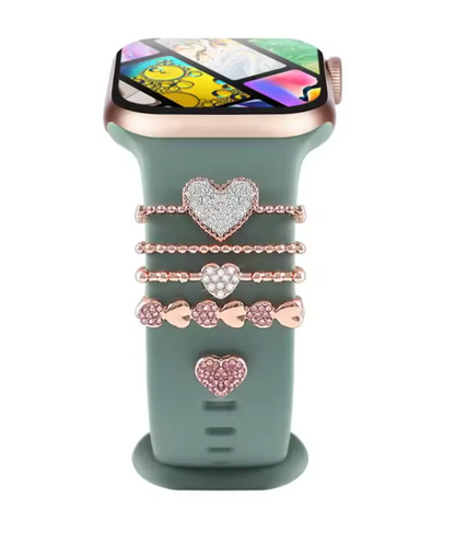 Luxury Jewelry Charms for Smartwatch Bands – Elegant Diamond Strap Accessories