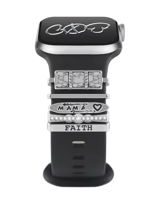 Luxury Jewelry Charms for Smartwatch Bands – Elegant Diamond Strap Accessories
