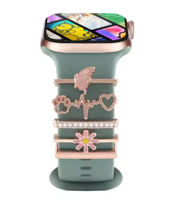 Luxury Jewelry Charms for Smartwatch Bands – Elegant Diamond Strap Accessories