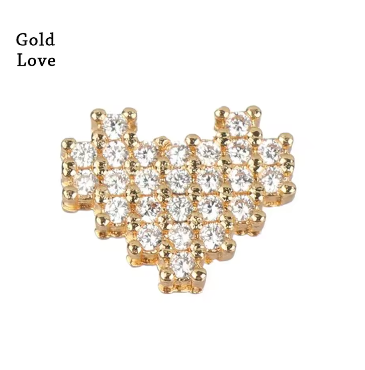 Luxury Gold Charm Pendants for Apple Watch Bands – Elegant Metal Strap Decorations