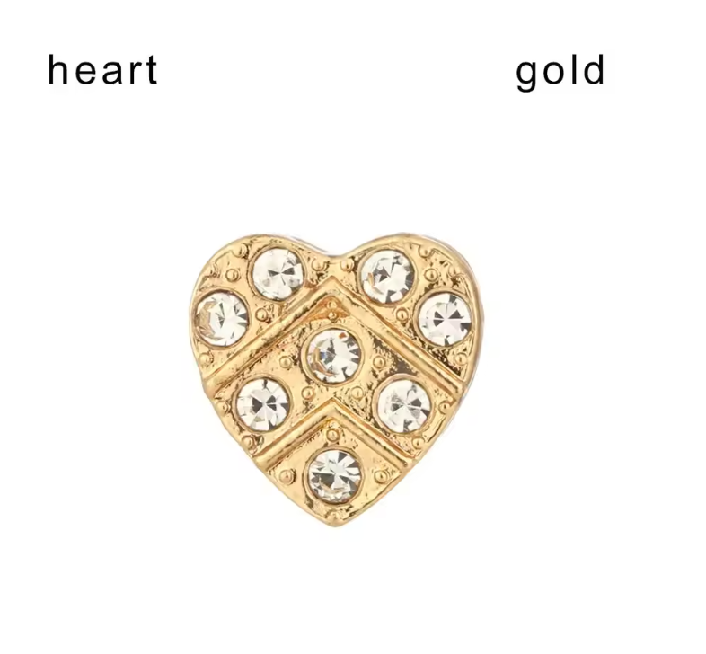 Luxury Gold Charm Pendants for Apple Watch Bands – Elegant Metal Strap Decorations