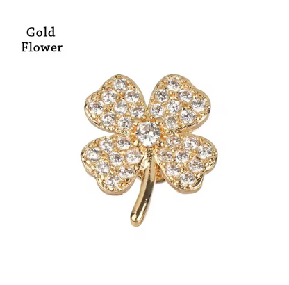 Luxury Gold Charm Pendants for Apple Watch Bands – Elegant Metal Strap Decorations