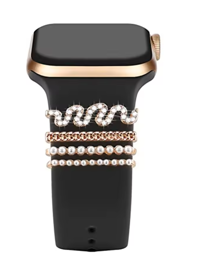 Luxury Jewelry Charms for Smartwatch Bands – Elegant Diamond Strap Accessories