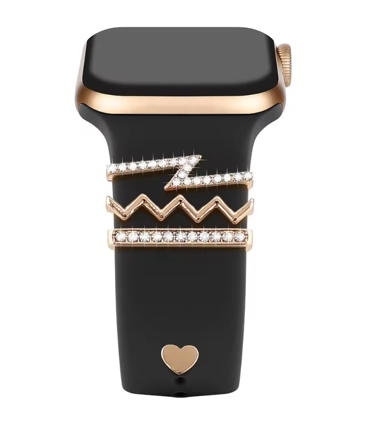 Luxury Jewelry Charms for Smartwatch Bands – Elegant Diamond Strap Accessories
