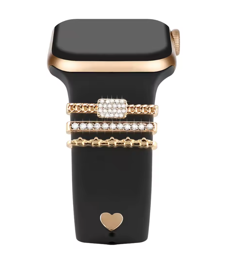 Luxury Jewelry Charms for Smartwatch Bands – Elegant Diamond Strap Accessories