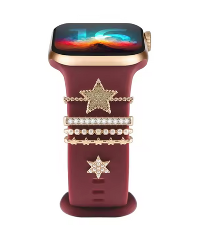 Luxury Jewelry Charms for Smartwatch Bands – Elegant Diamond Strap Accessories