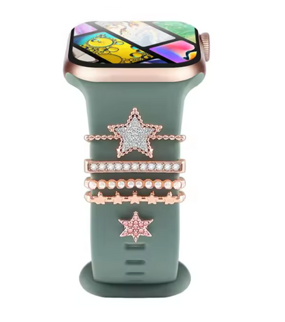 Luxury Jewelry Charms for Smartwatch Bands – Elegant Diamond Strap Accessories