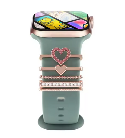 Luxury Jewelry Charms for Smartwatch Bands – Elegant Diamond Strap Accessories