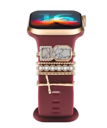 Luxury Jewelry Charms for Smartwatch Bands – Elegant Diamond Strap Accessories