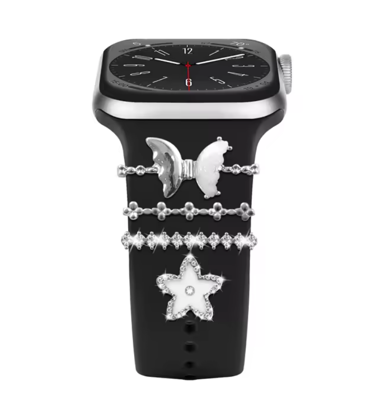 Luxury Jewelry Charms for Smartwatch Bands – Elegant Diamond Strap Accessories