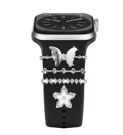 Luxury Jewelry Charms for Smartwatch Bands – Elegant Diamond Strap Accessories