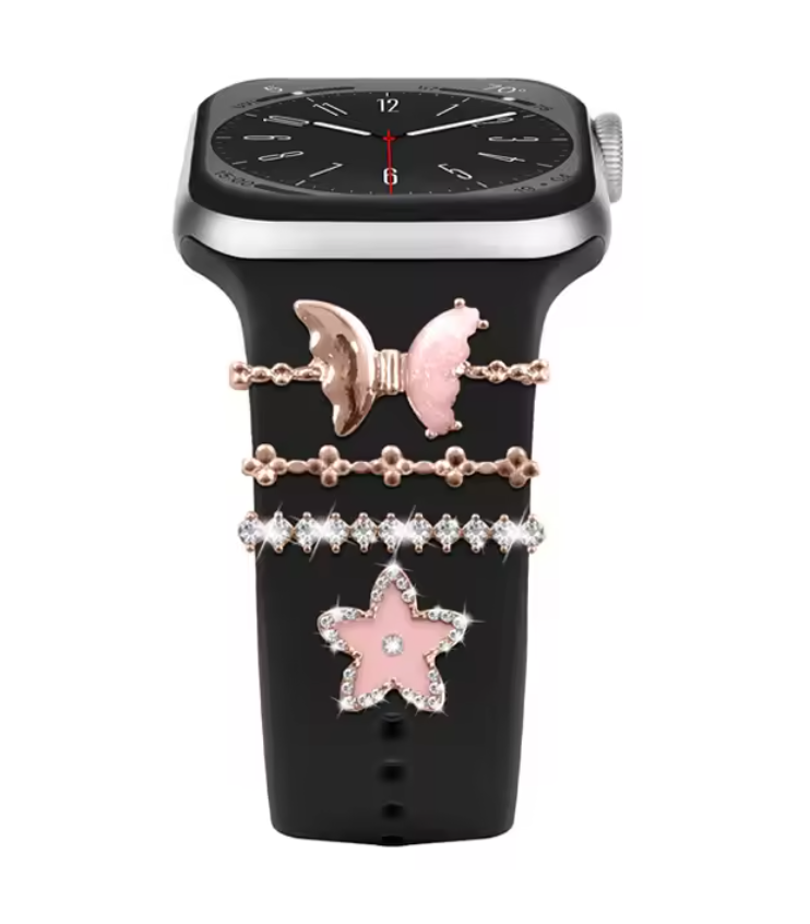 Luxury Jewelry Charms for Smartwatch Bands – Elegant Diamond Strap Accessories