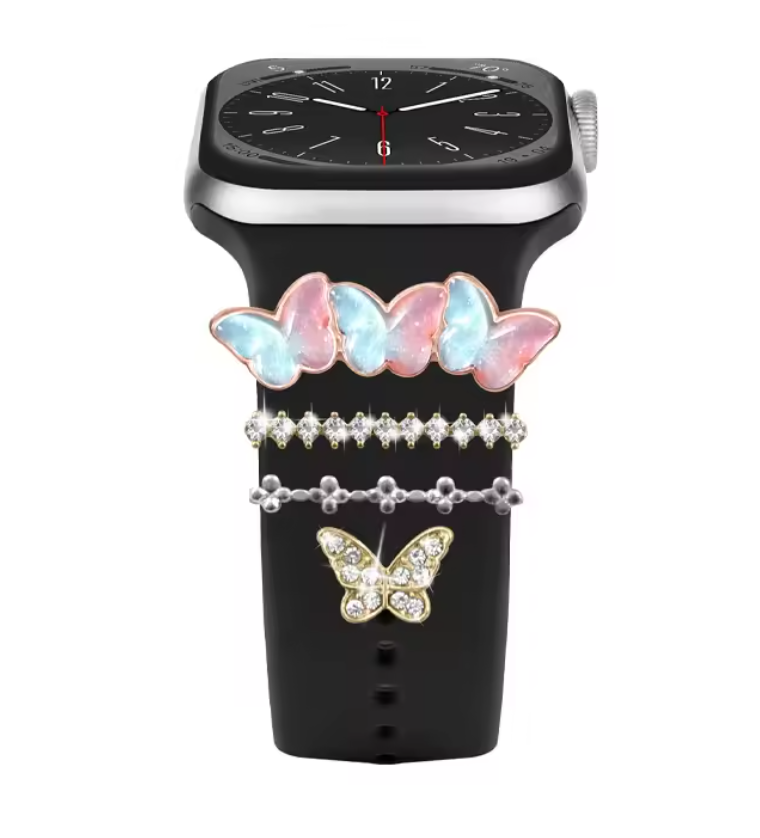 Luxury Jewelry Charms for Smartwatch Bands – Elegant Diamond Strap Accessories
