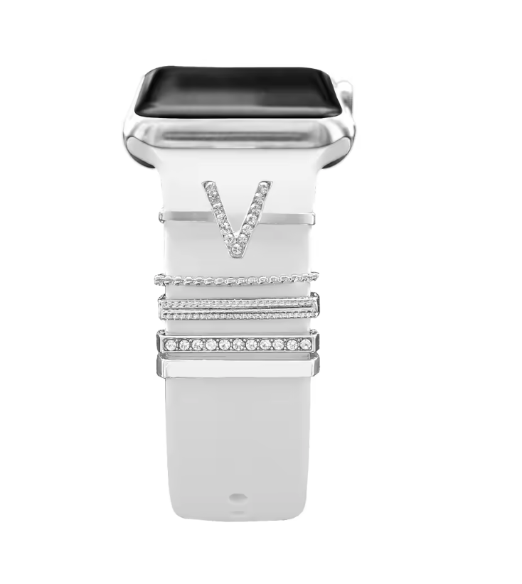 Luxury Crystal Charms for Smartwatch Bands – Apple, Samsung & Huawei