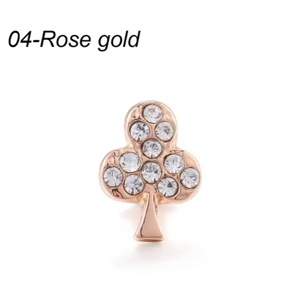 Luxury Gold Charm Pendants for Apple Watch Bands – Elegant Metal Strap Decorations