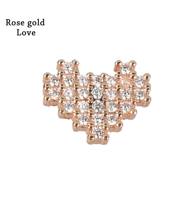 Luxury Gold Charm Pendants for Apple Watch Bands – Elegant Metal Strap Decorations