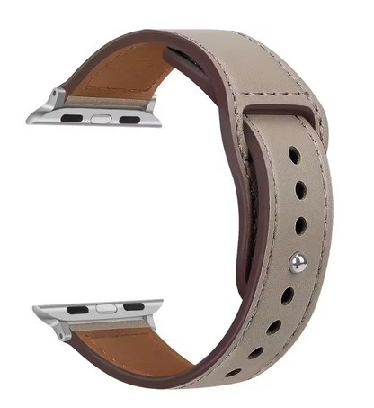 Genuine Leather Apple Watch Band – Premium Strap for Series 3–9, Ultra & SE
