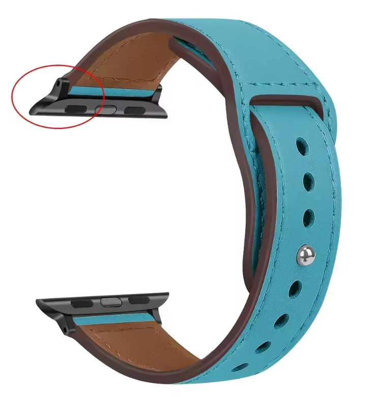 Genuine Leather Apple Watch Band – Premium Strap for Series 3–9, Ultra & SE