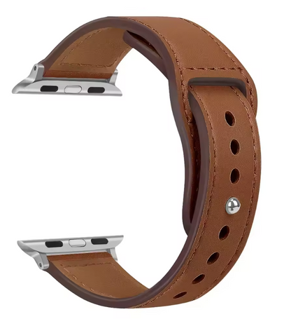 Genuine Leather Apple Watch Band – Premium Strap for Series 3–9, Ultra & SE