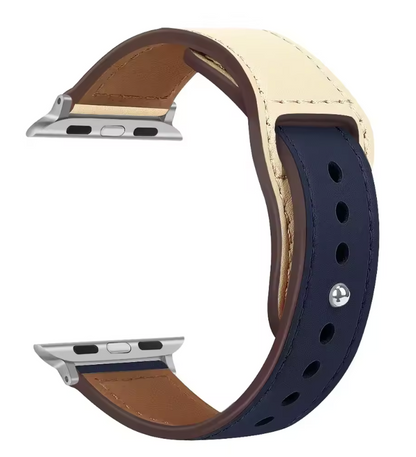 Genuine Leather Apple Watch Band – Premium Strap for Series 3–9, Ultra & SE