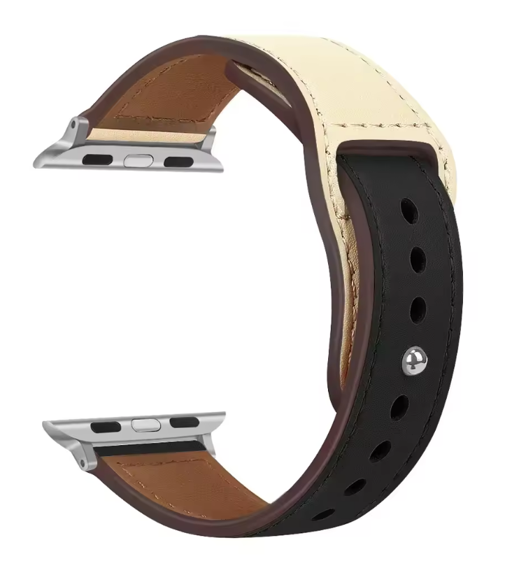 Genuine Leather Apple Watch Band – Premium Strap for Series 3–9, Ultra & SE