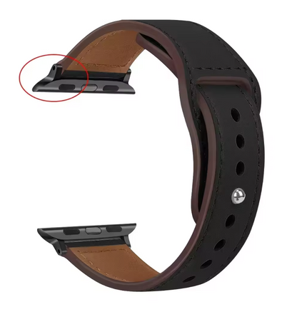 Genuine Leather Apple Watch Band – Premium Strap for Series 3–9, Ultra & SE