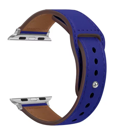 Genuine Leather Apple Watch Band – Premium Strap for Series 3–9, Ultra & SE