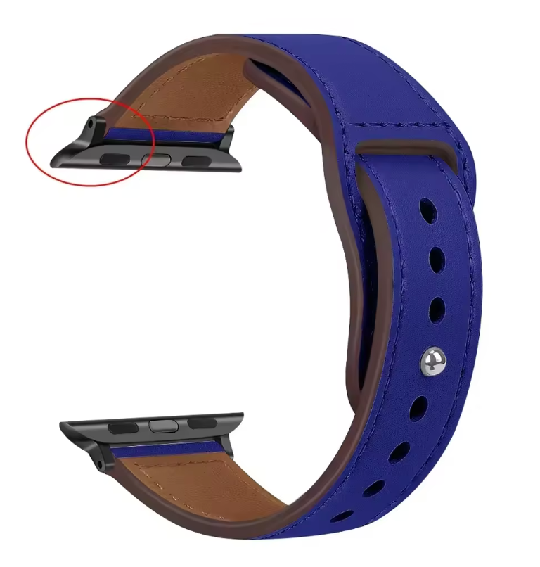Genuine Leather Apple Watch Band – Premium Strap for Series 3–9, Ultra & SE