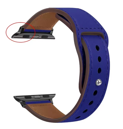 Genuine Leather Apple Watch Band – Premium Strap for Series 3–9, Ultra & SE