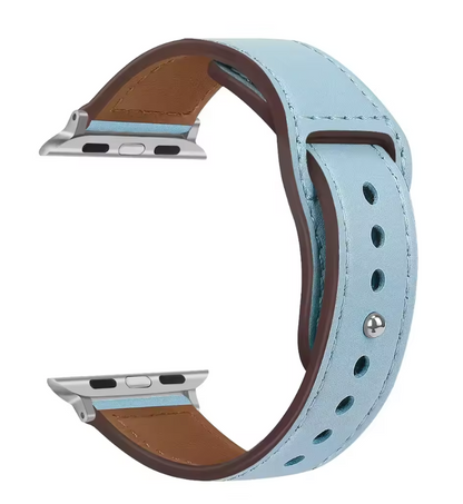 Genuine Leather Apple Watch Band – Premium Strap for Series 3–9, Ultra & SE