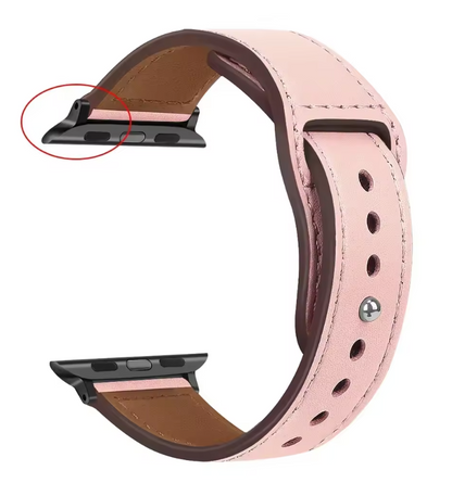 Genuine Leather Apple Watch Band – Premium Strap for Series 3–9, Ultra & SE