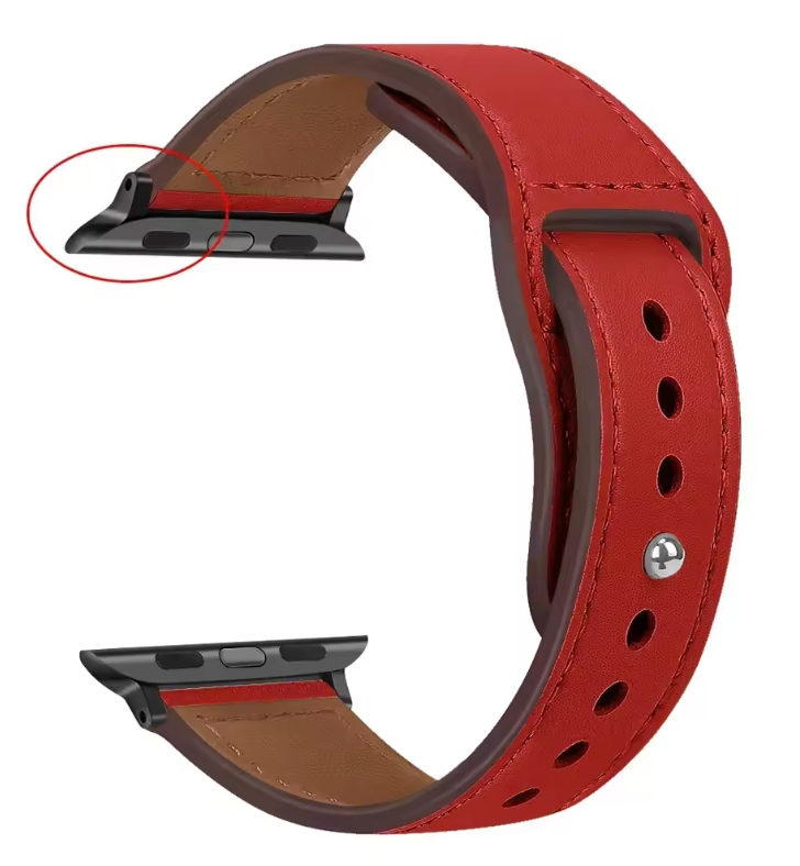 Genuine Leather Apple Watch Band – Premium Strap for Series 3–9, Ultra & SE