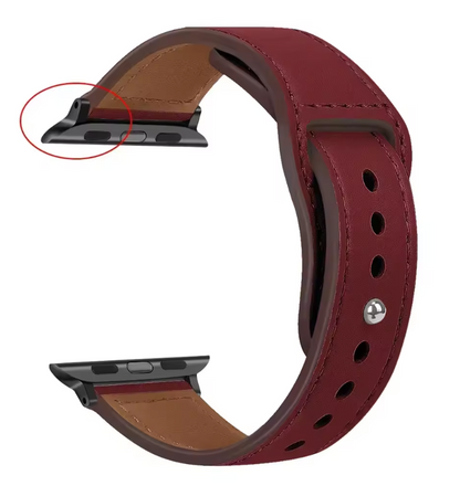 Genuine Leather Apple Watch Band – Premium Strap for Series 3–9, Ultra & SE