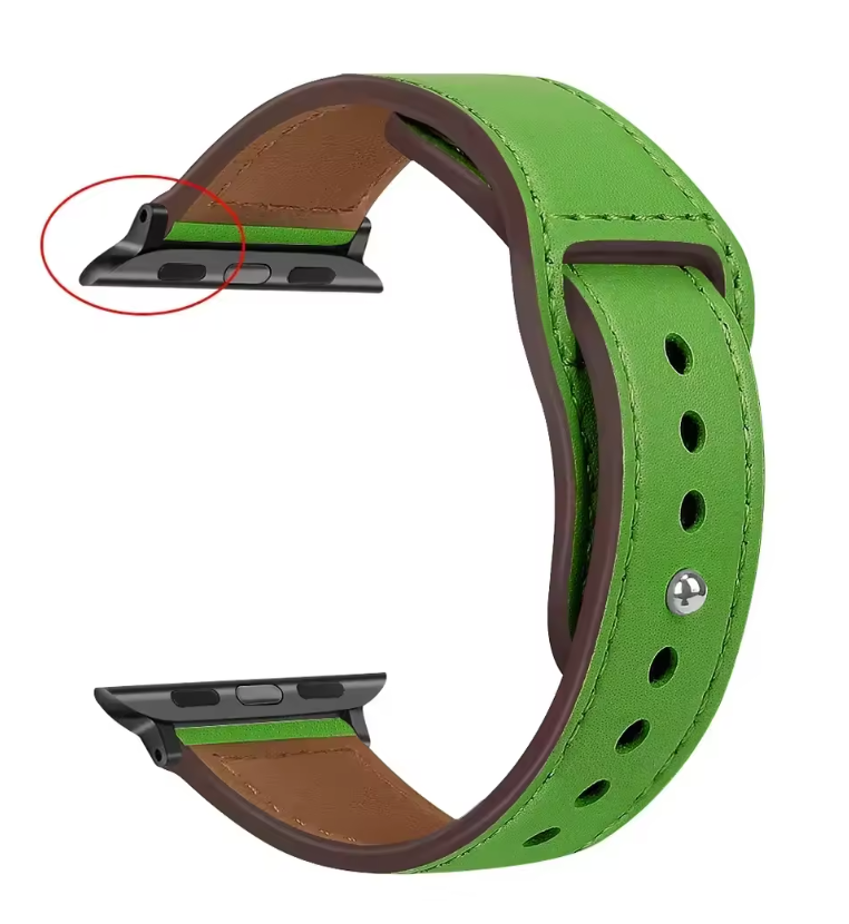 Genuine Leather Apple Watch Band – Premium Strap for Series 3–9, Ultra & SE