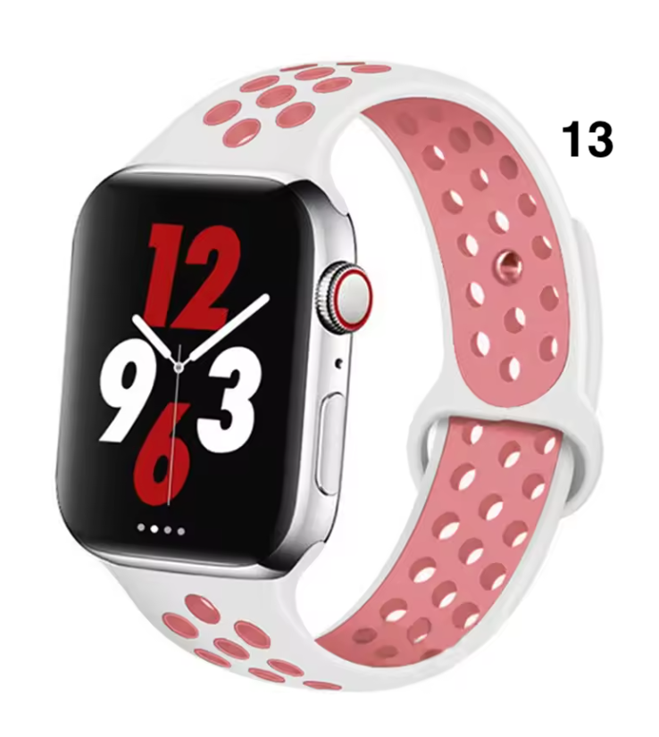 Part 1/3 – Sport Silicone Band for Apple Watch – Breathable & Flexible