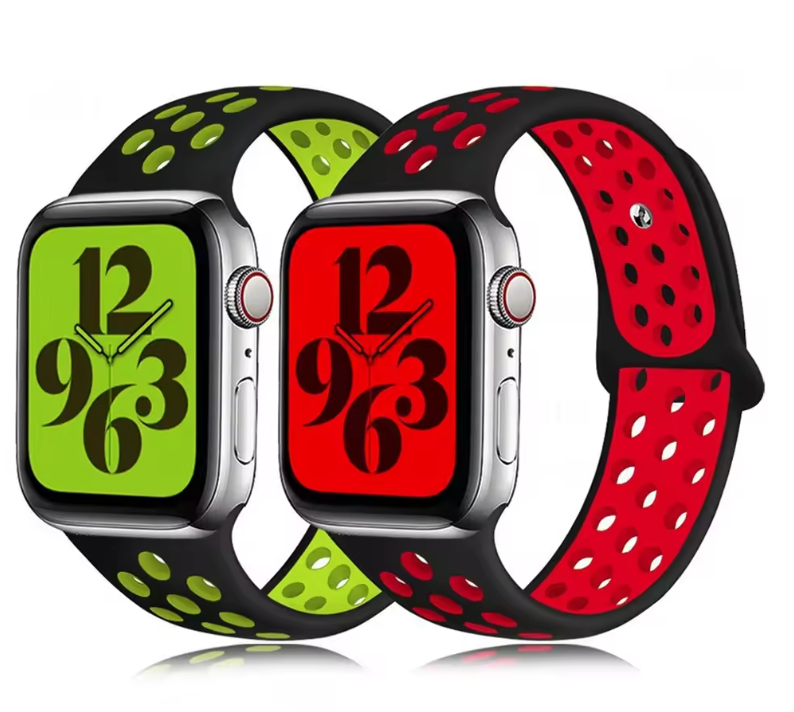 Sport Silicone Band for Apple Watch – Breathable & Flexible