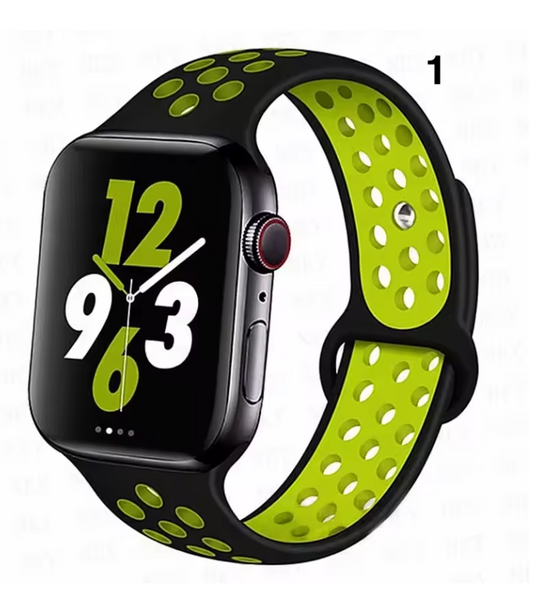 Part 1/3 – Sport Silicone Band for Apple Watch – Breathable & Flexible