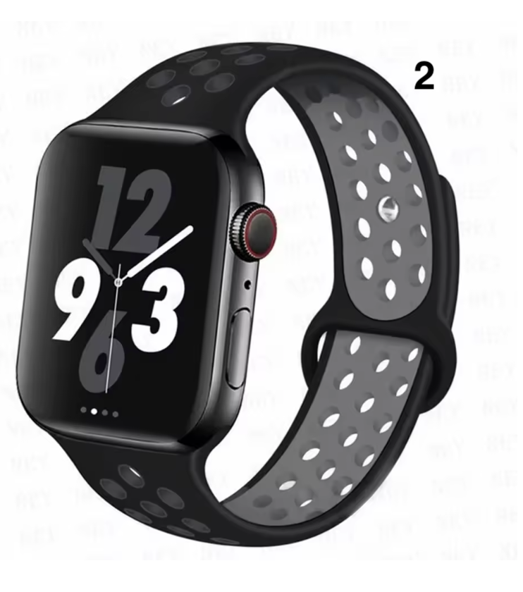 Part 1/3 – Sport Silicone Band for Apple Watch – Breathable & Flexible