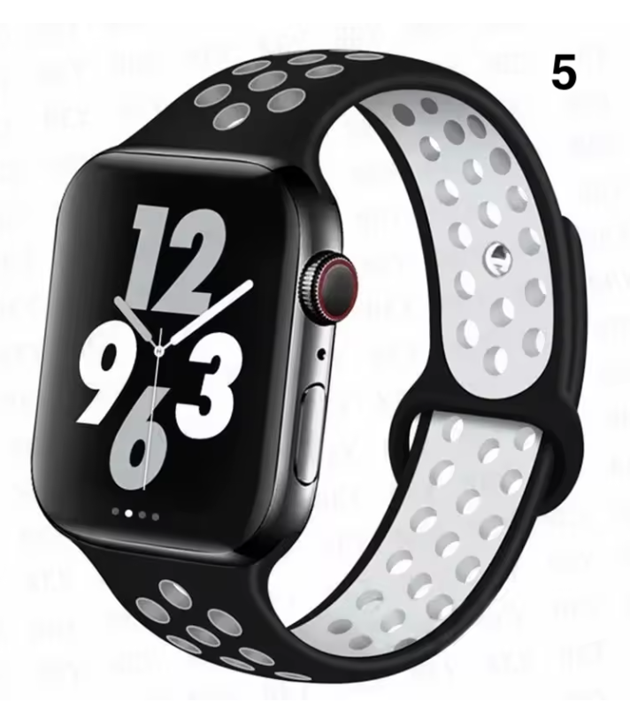 Part 1/3 – Sport Silicone Band for Apple Watch – Breathable & Flexible
